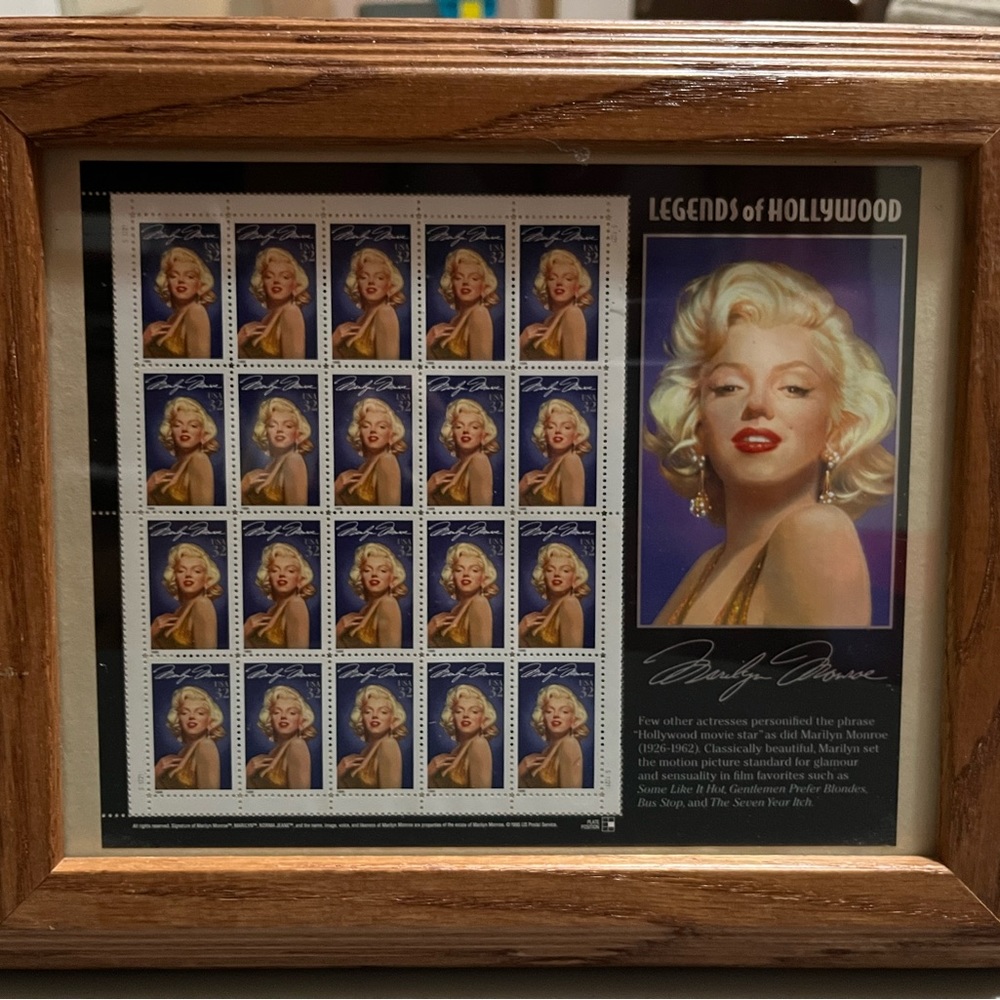 Full Original Sheet Vintage Marilyn Monroe (1995) Unused U.S. Postage Stamps -